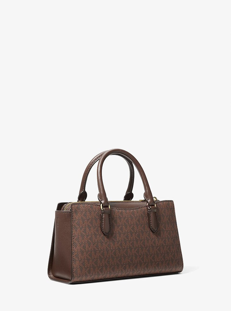 Arden Small Signature Logo Messenger Bag Nutmeg Nutmeg