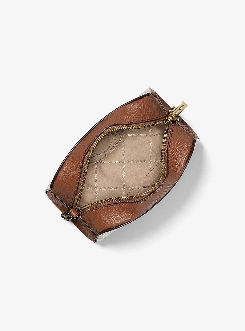 Ashton Extra-Small Signature Logo Camera Crossbody Bag Vanilla Vanilla