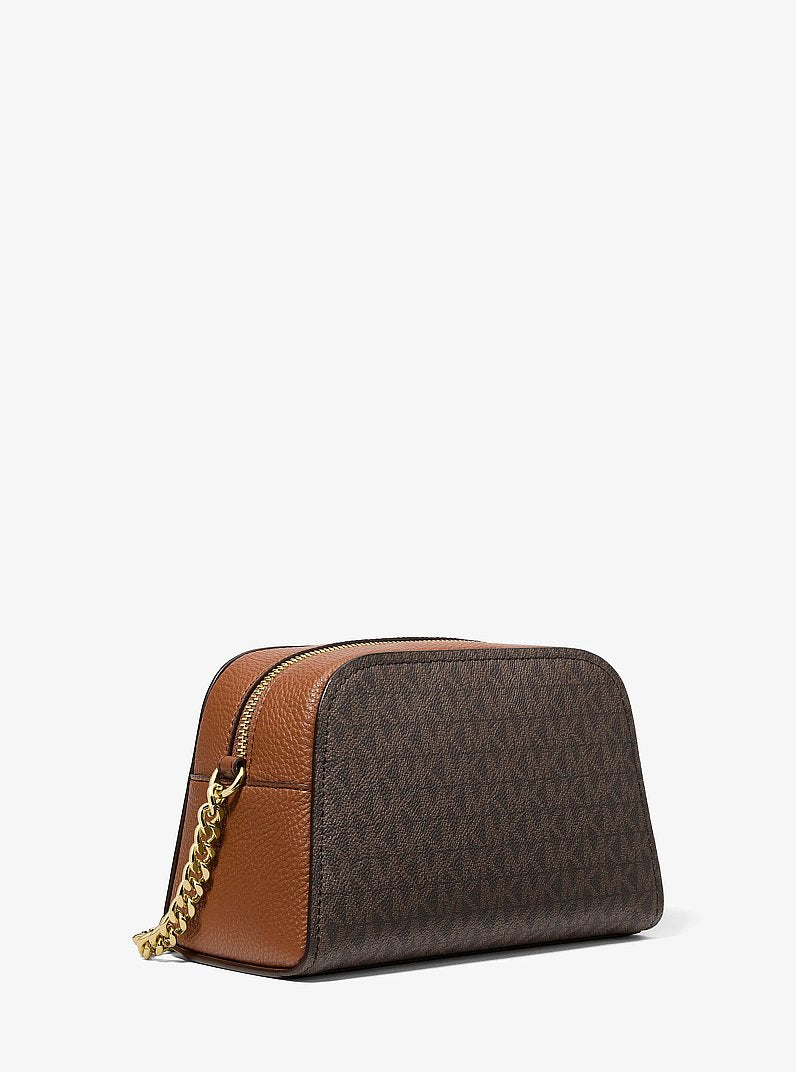 Ashton Extra-Small Signature Logo Camera Crossbody Bag Brown Brown