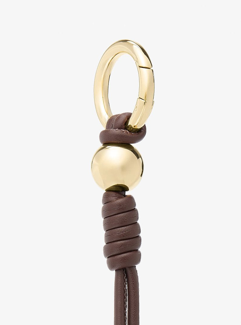 Gold-Tone Knot Bag Charm Nutmeg Nutmeg