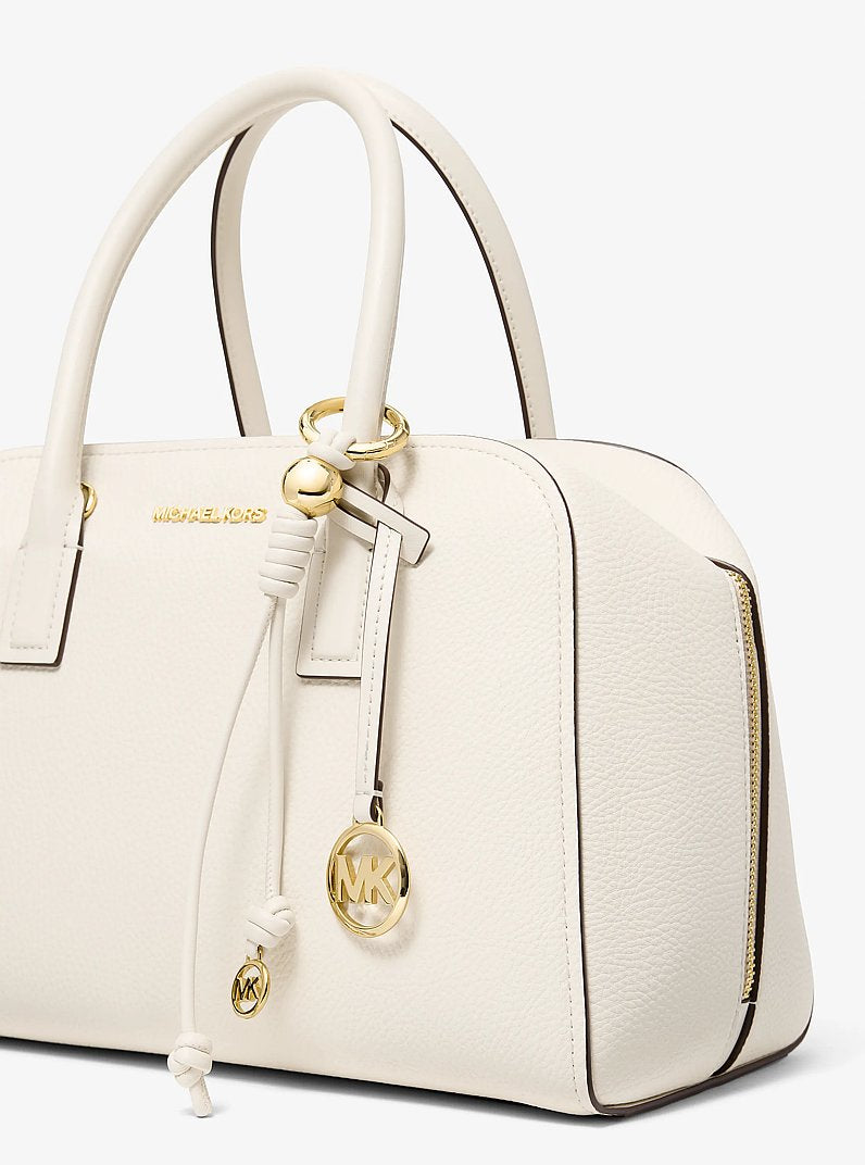 Gold-Tone Knot Bag Charm Lt Cream Lt Cream