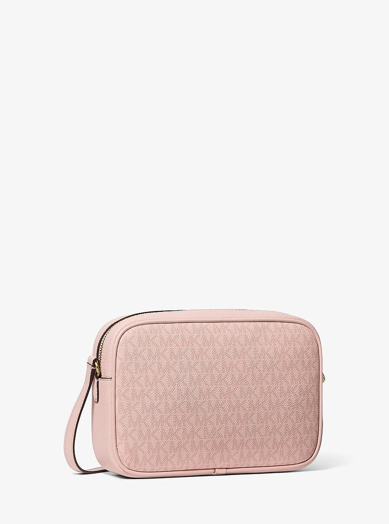 Jet Set Travel Large Signature Logo Camera Crossbody Bag Powder Blush Powder Blush