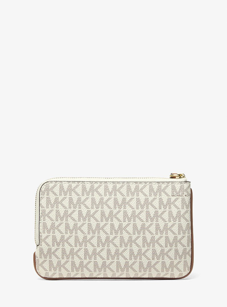 Jet Set Travel Small Signature Logo Wristlet Vanilla Vanilla