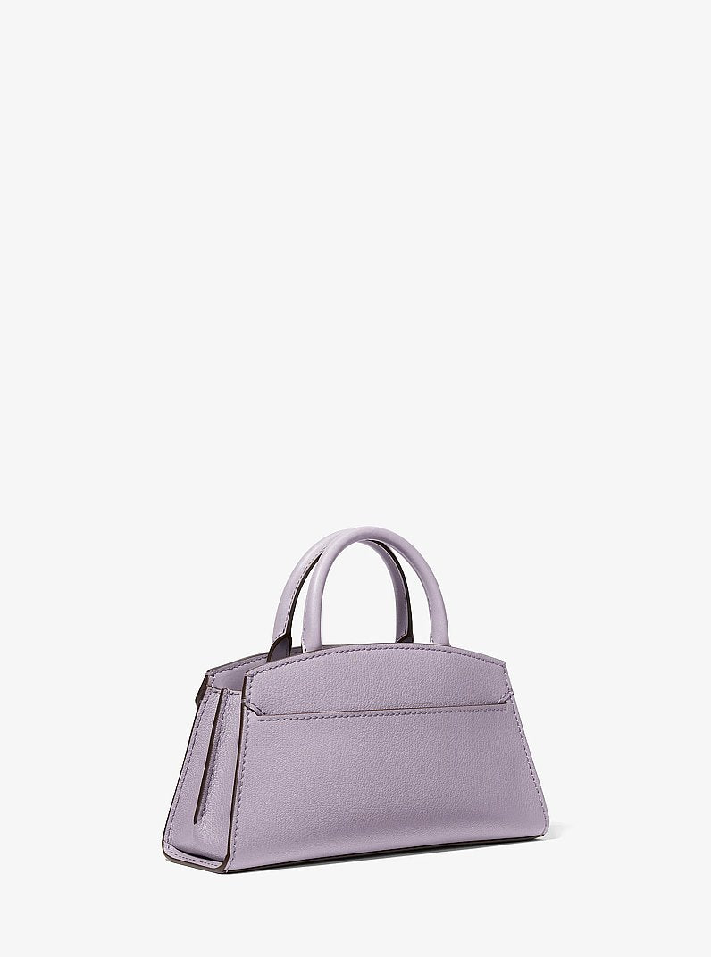 Greta Small Leather Satchel Lilac Lilac