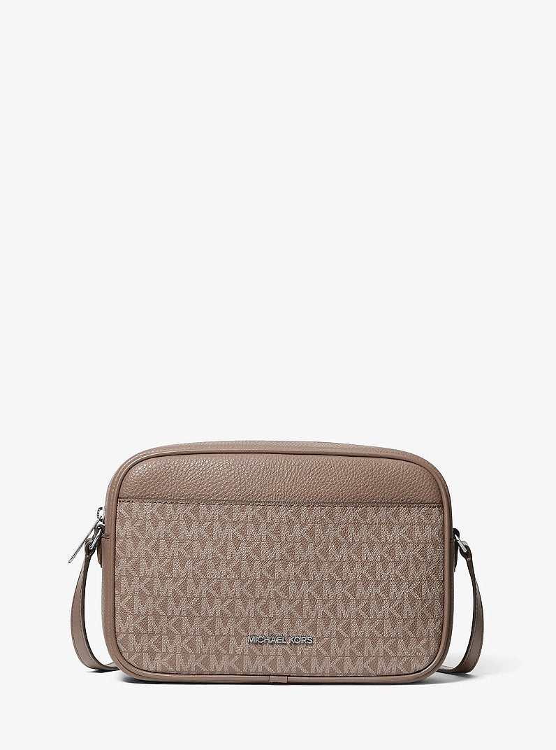 Jet Set Travel Large Signature Logo Camera Crossbody Bag Mushroom Mushroom