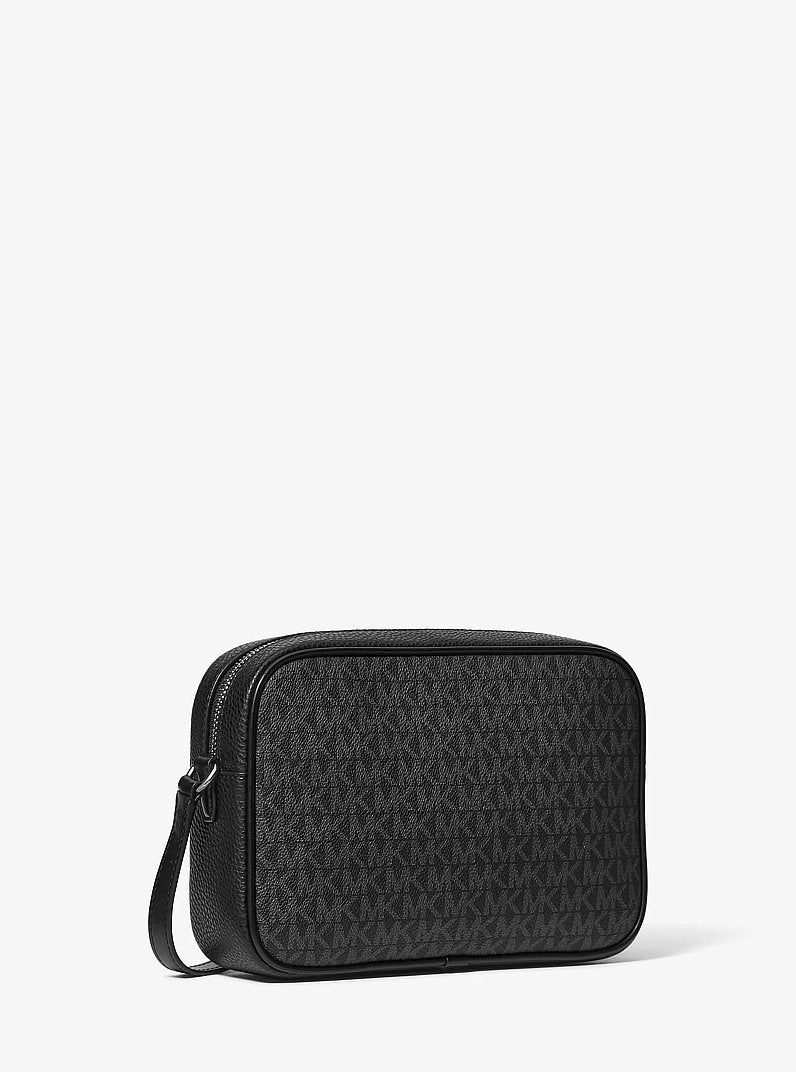 Jet Set Travel Large Signature Logo Camera Crossbody Bag Black Black