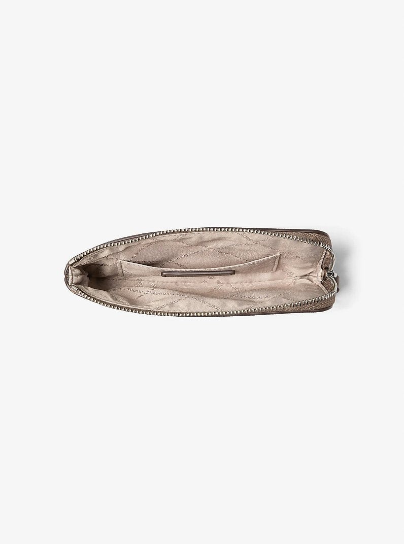 Jet Set Travel Small Signature Logo Wristlet Mushroom Mushroom