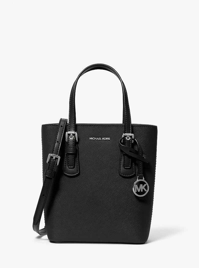 Voyager Extra-Small Leather Convertible Crossbody Bag Black Black