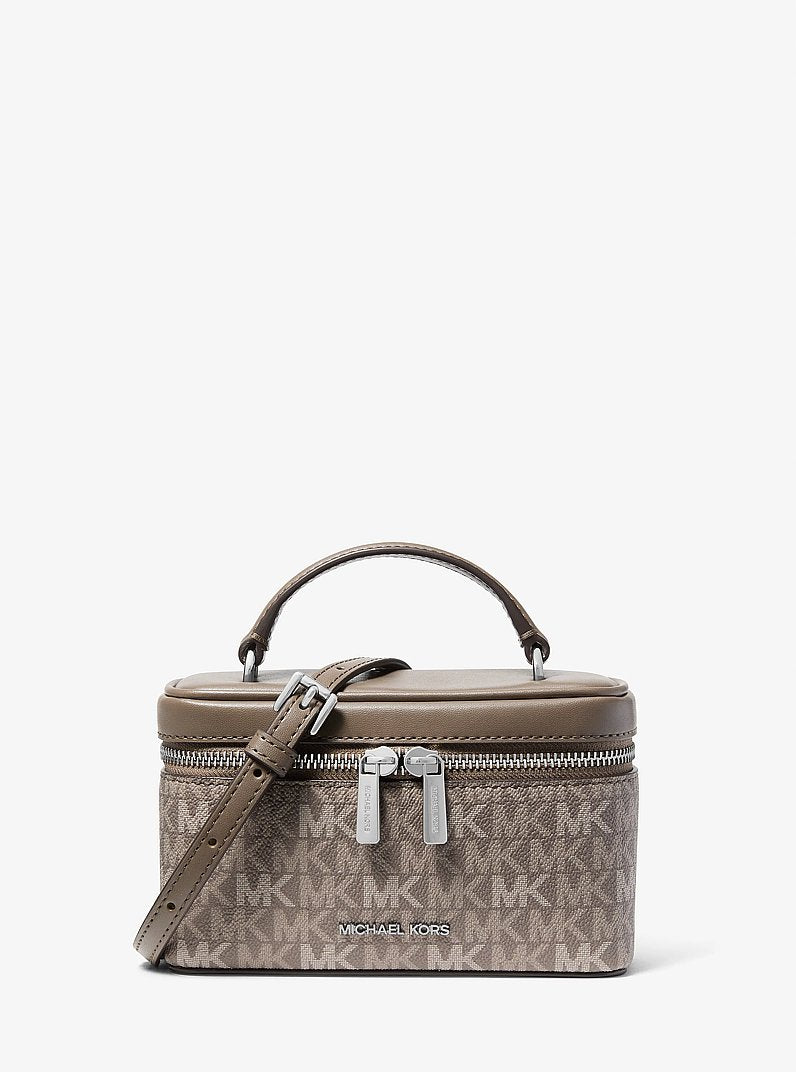 Vivi Small Signature Logo Vanity Crossbody Bag Mushroom Mushroom
