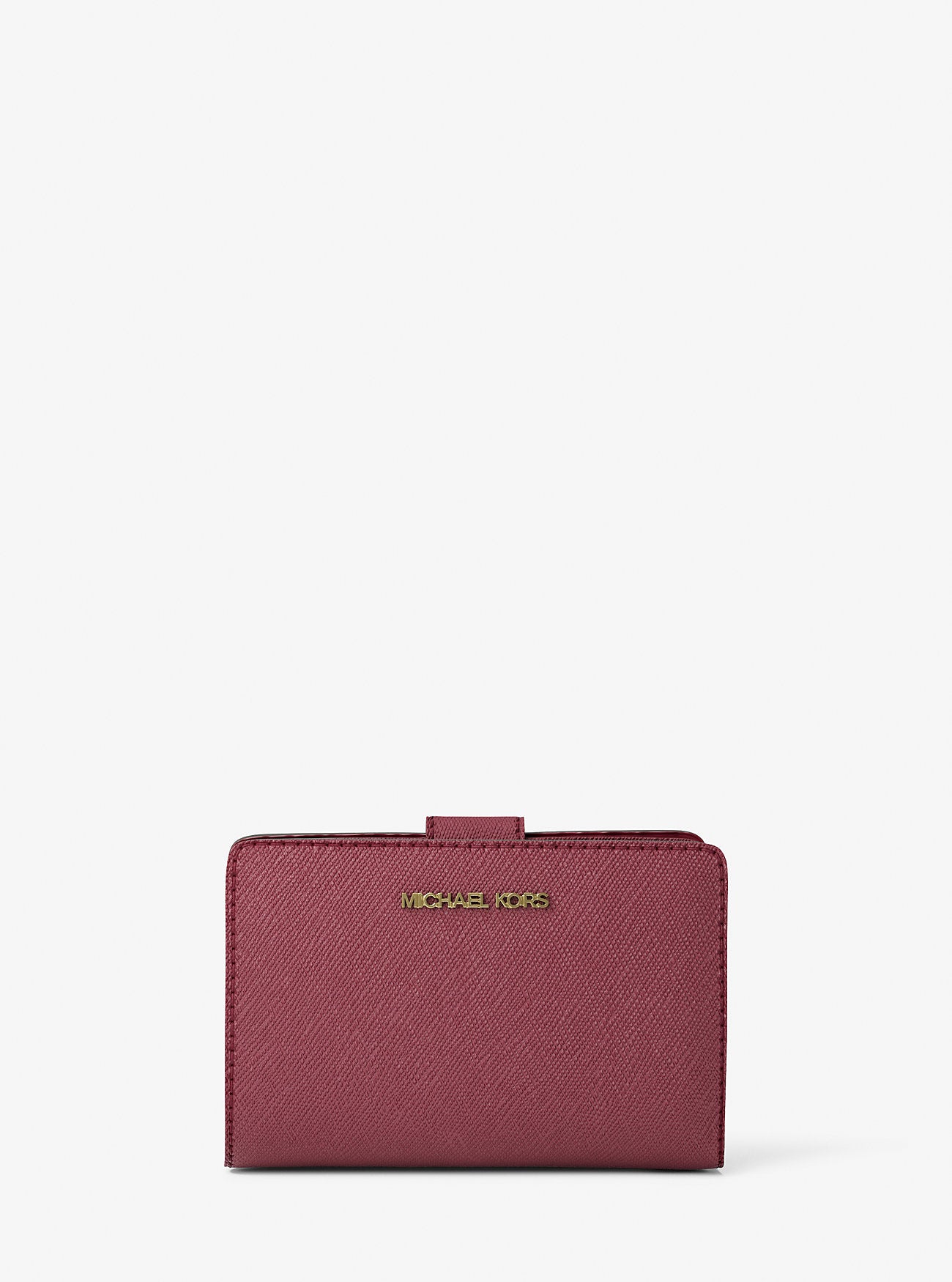 Medium Crossgrain Leather Wallet Cherry Cherry