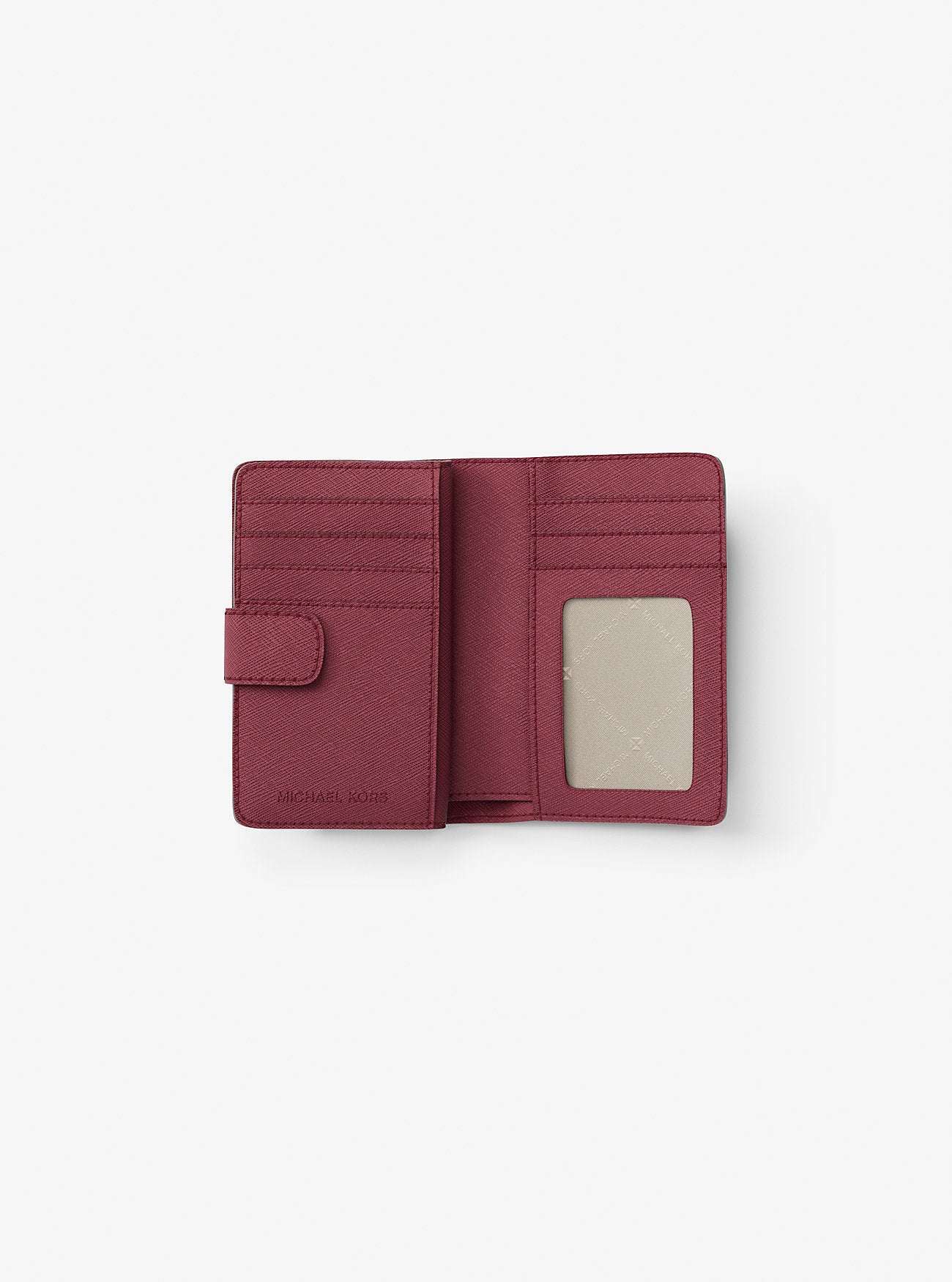 Medium Crossgrain Leather Wallet Cherry Cherry