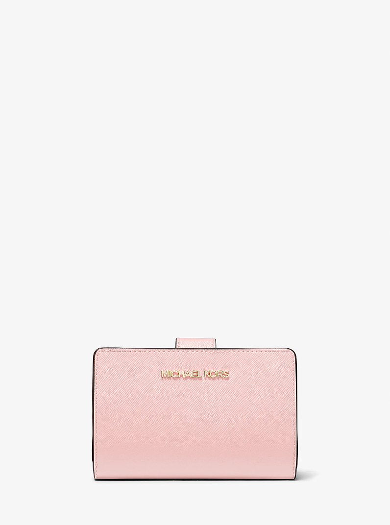 Medium Crossgrain Leather Wallet Powder Blush Powder Blush