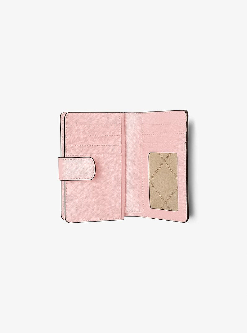 Medium Crossgrain Leather Wallet Powder Blush Powder Blush