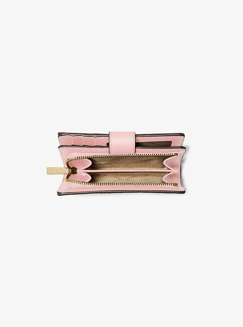 Medium Crossgrain Leather Wallet Powder Blush Powder Blush