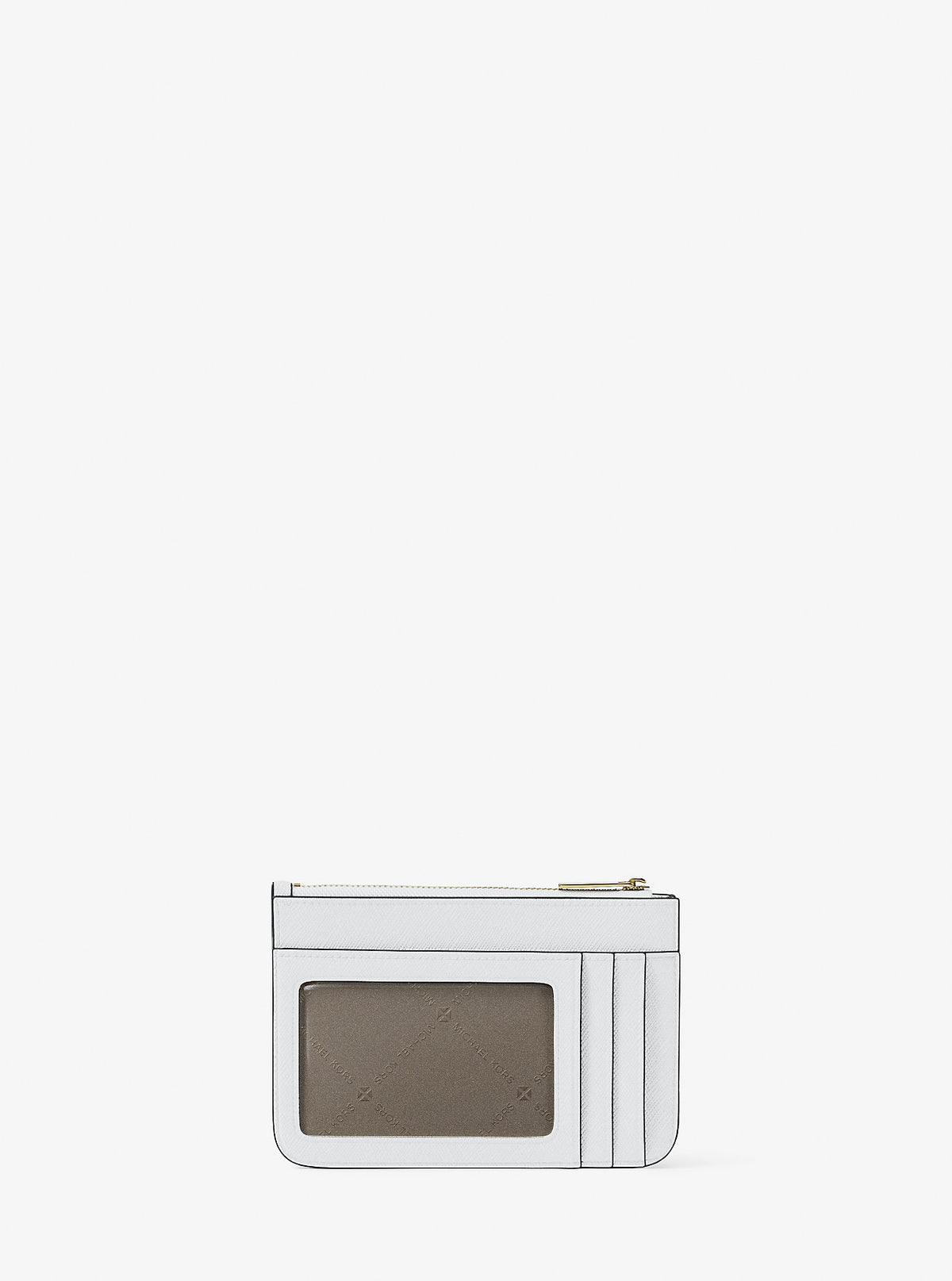 Jet Set Travel Small Saffiano Leather Coin Pouch Optic White Optic White