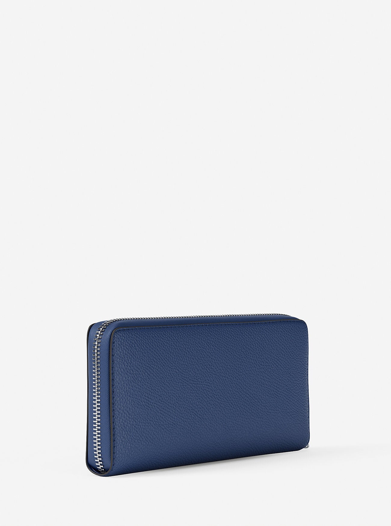 Large Pebbled Leather Continental Wallet Galaxy Blue Galaxy Blue