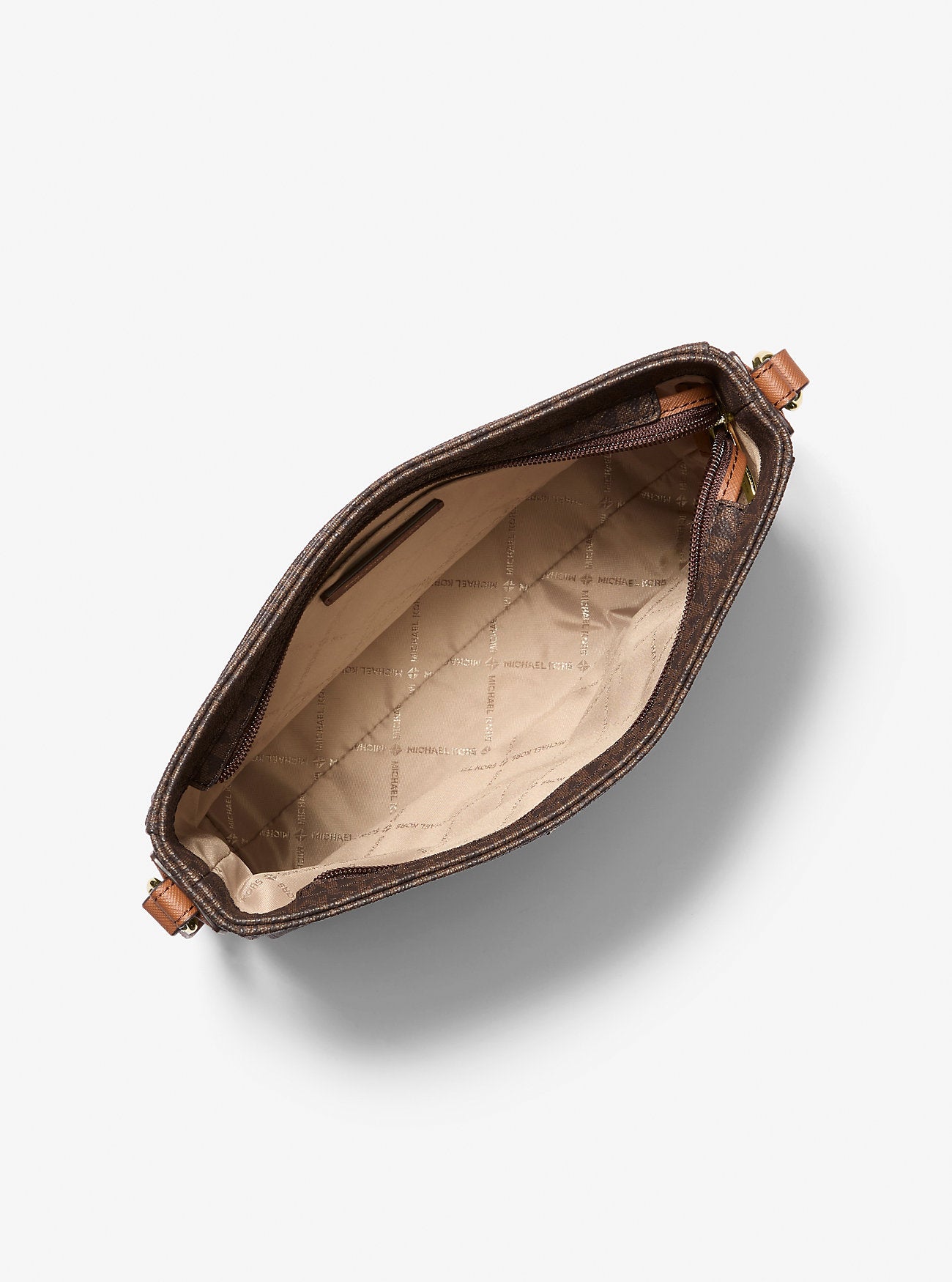 Jet Set Travel Large Logo Messenger Bag Brown Brown