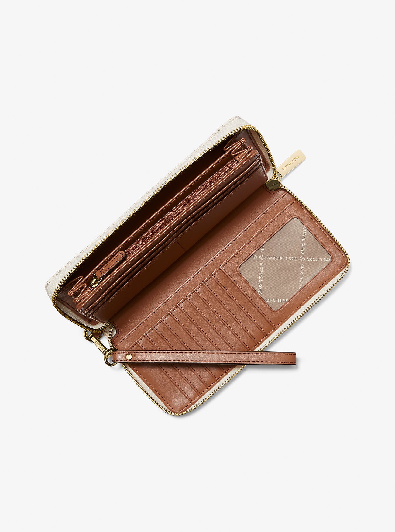 Jet Set Travel Large Logo Continental Wristlet Vanilla Vanilla