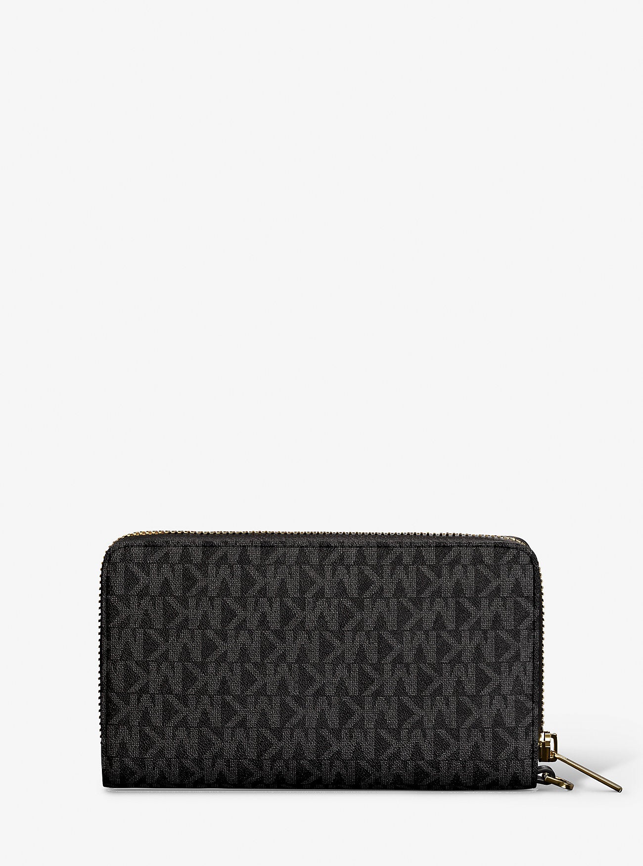 Jet Set Large Signature Logo Smartphone Wallet Black Black