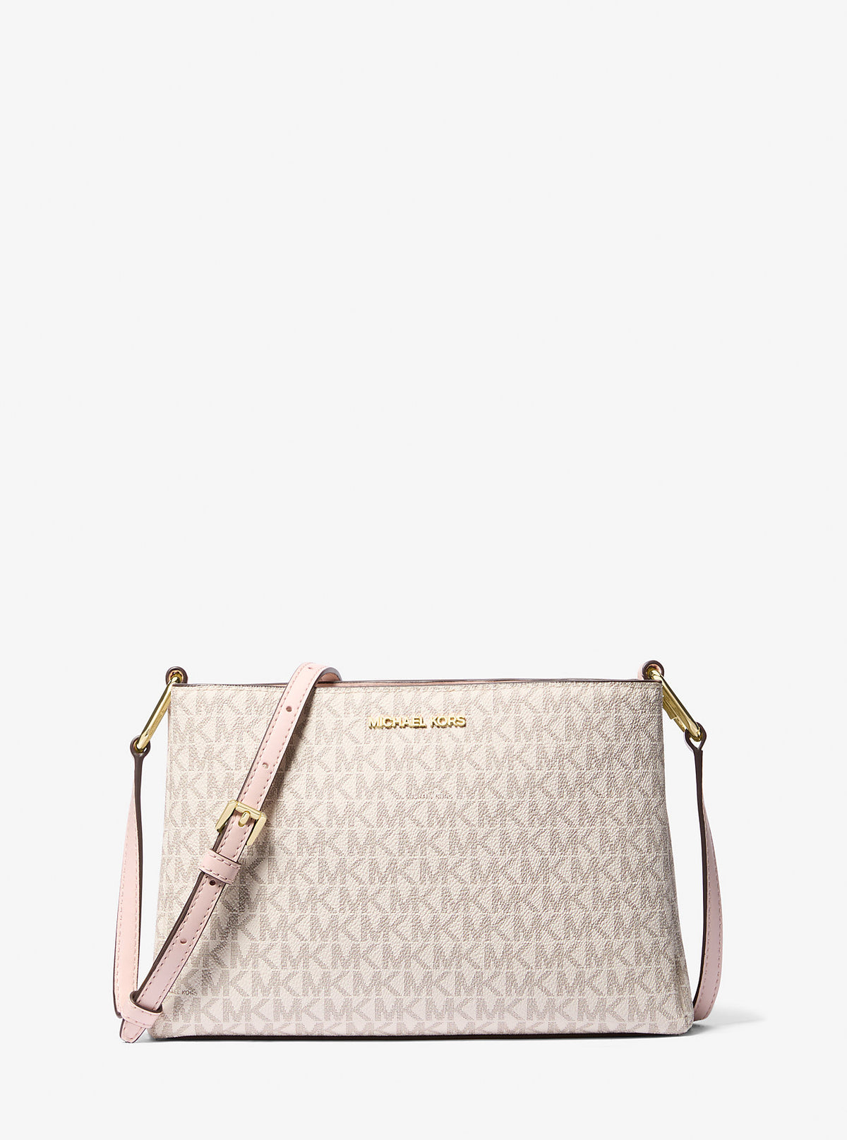 Trisha Medium Logo Crossbody Bag Pwd Blsh Mlt Pwd Blsh Mlt