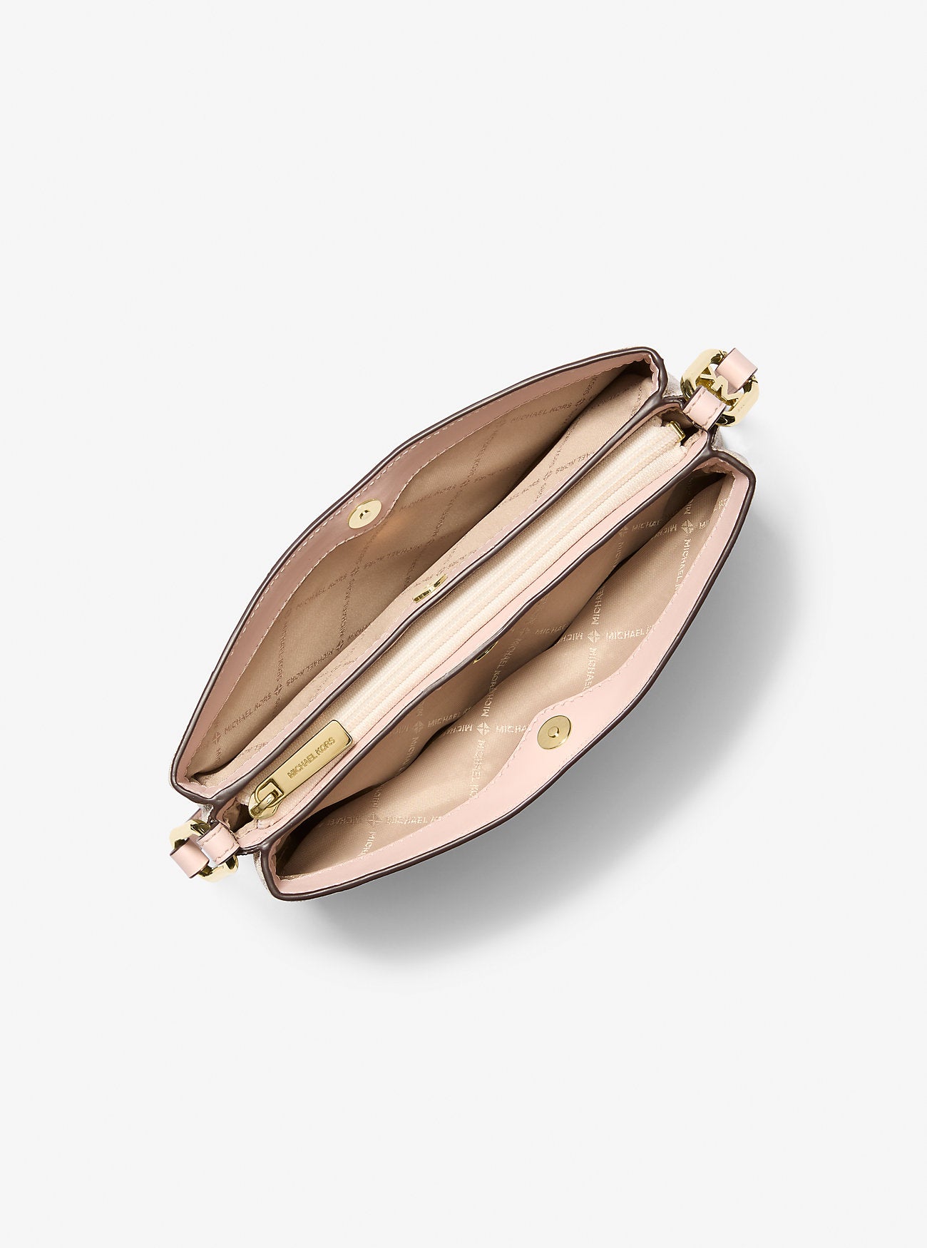 Trisha Medium Logo Crossbody Bag Pwd Blsh Mlt Pwd Blsh Mlt