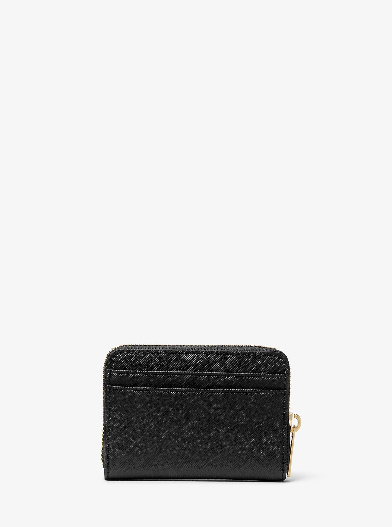 Jet Set Travel Medium Saffiano Leather Wallet Black Black