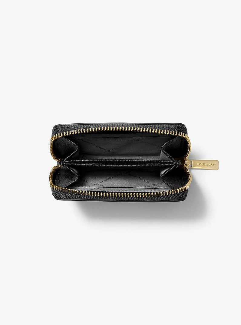 Jet Set Travel Medium Saffiano Leather Wallet Black Black