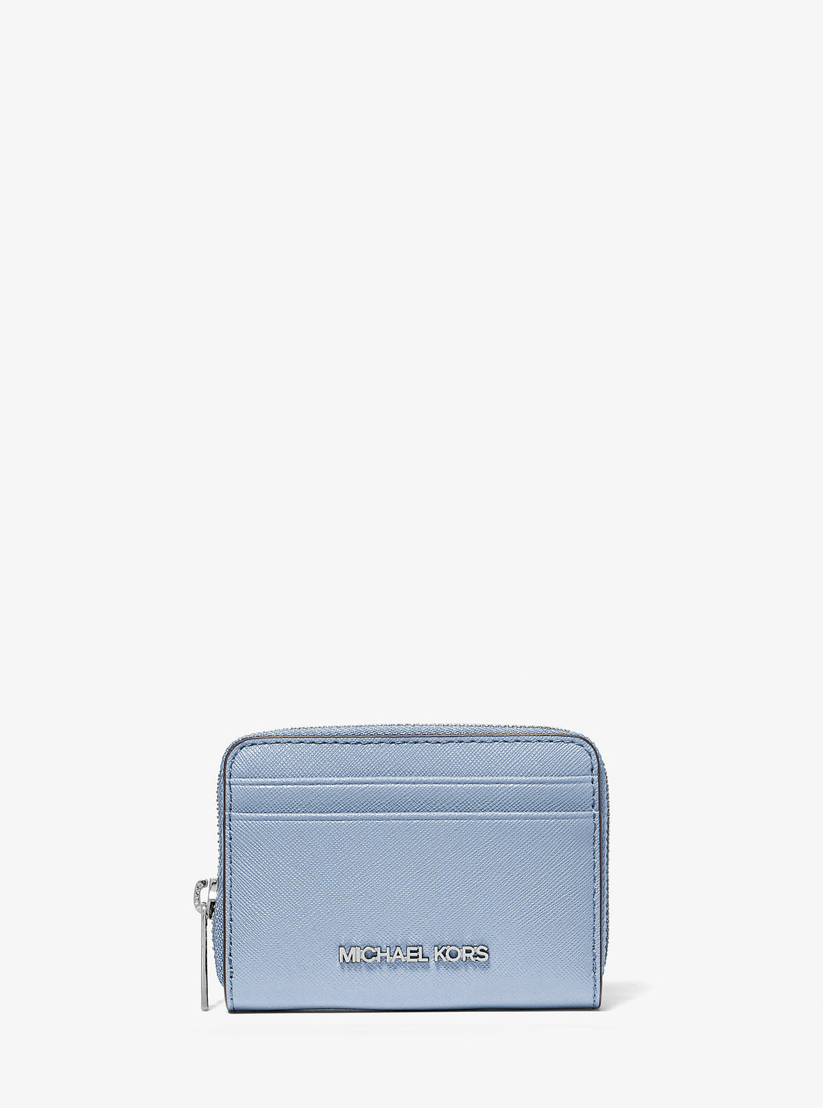 Jet Set Travel Medium Saffiano Leather Wallet Pale Ocean Pale Ocean