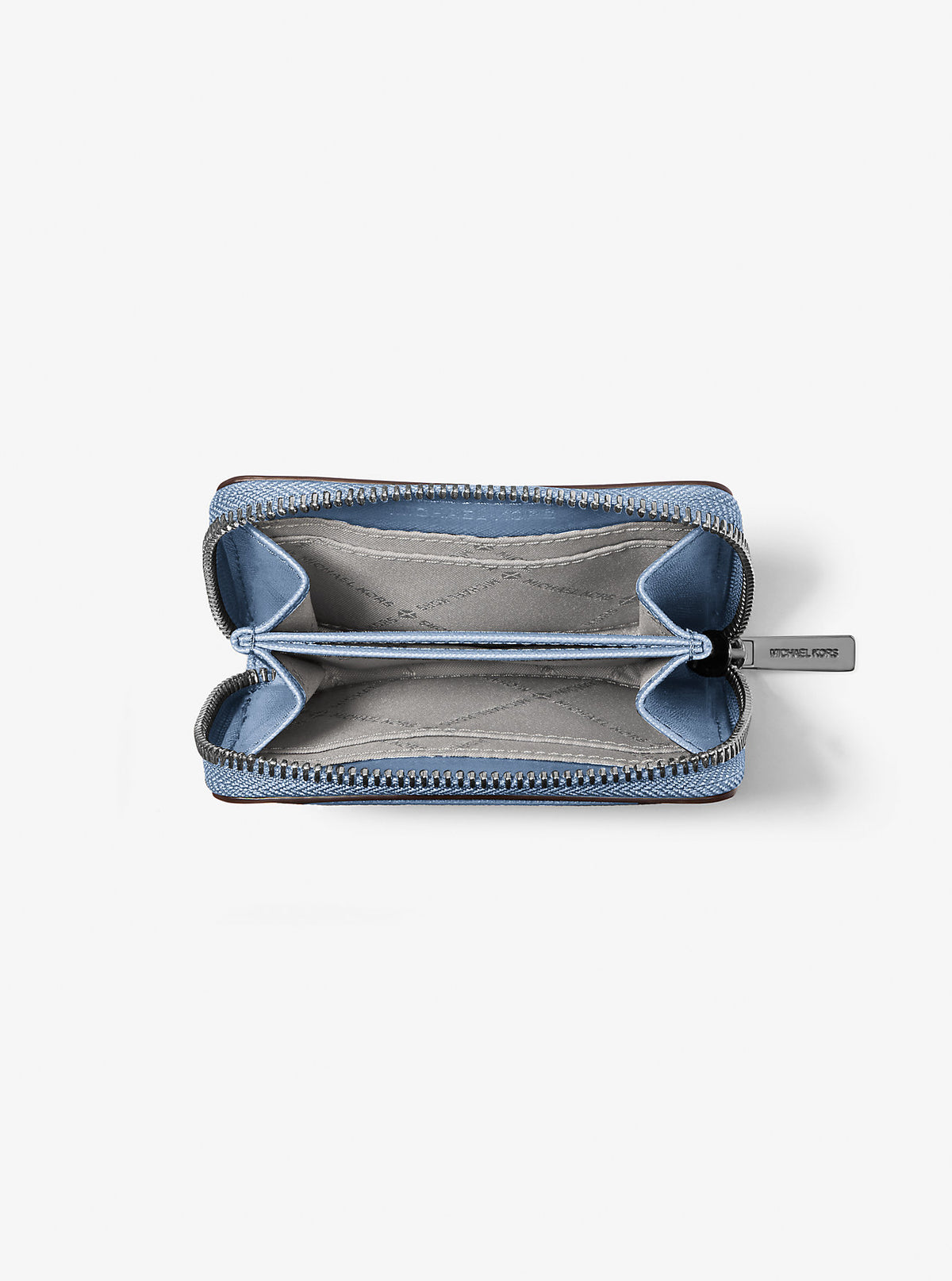 Jet Set Travel Medium Saffiano Leather Wallet Pale Ocean Pale Ocean