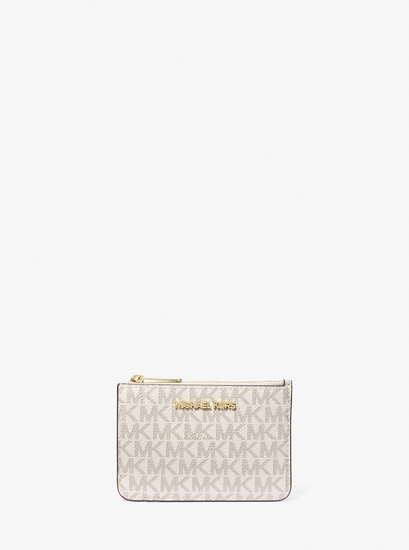 Jet Set Travel Small Signature Logo Coin Purse Vanilla Vanilla