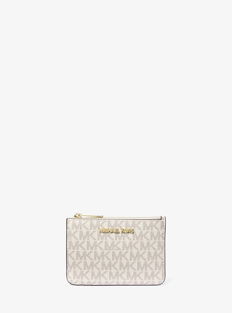 Jet Set Travel Small Signature Logo Coin Purse Vanilla Vanilla