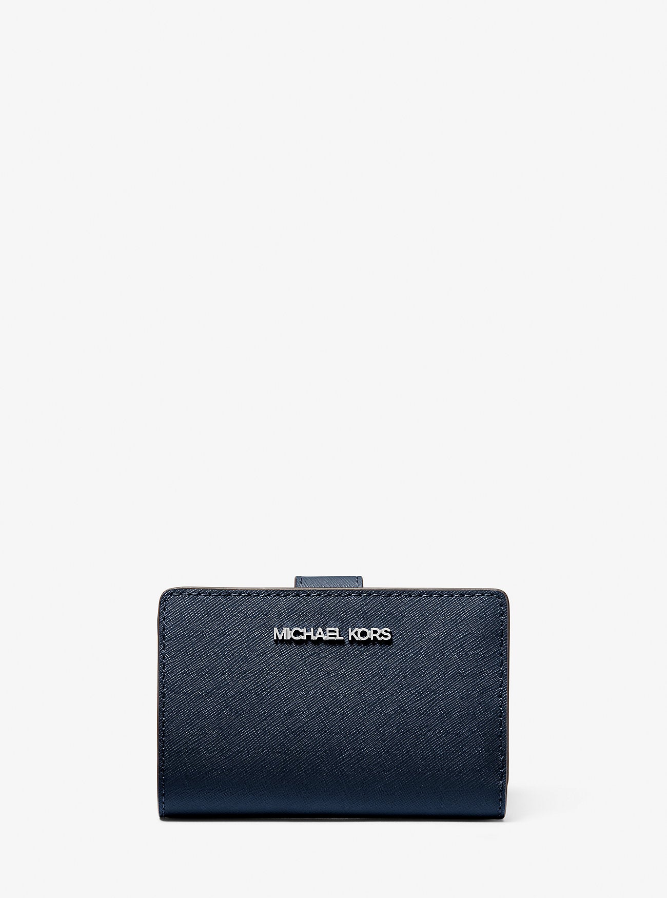 Medium Saffiano Leather Wallet Navy Navy
