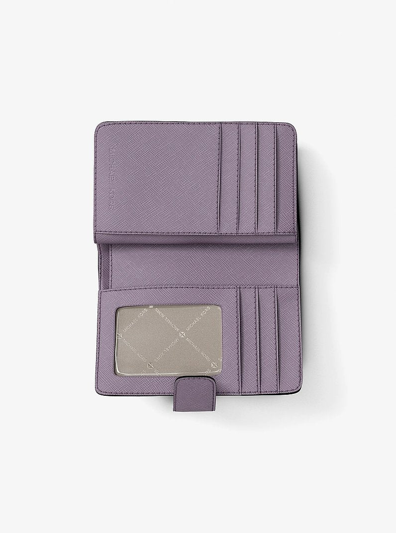 Medium Saffiano Leather Wallet Lilac Lilac