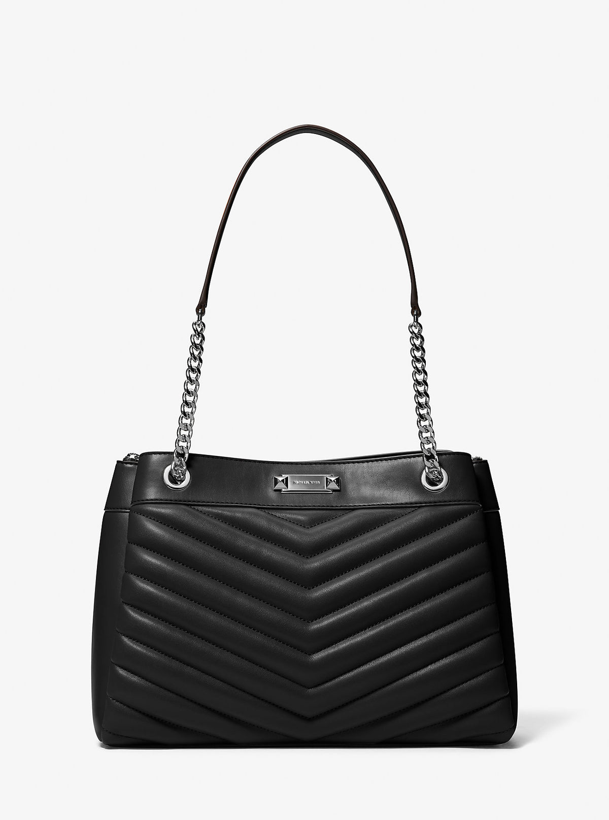 Whitney Medium Quilted Tote Bag Black Black