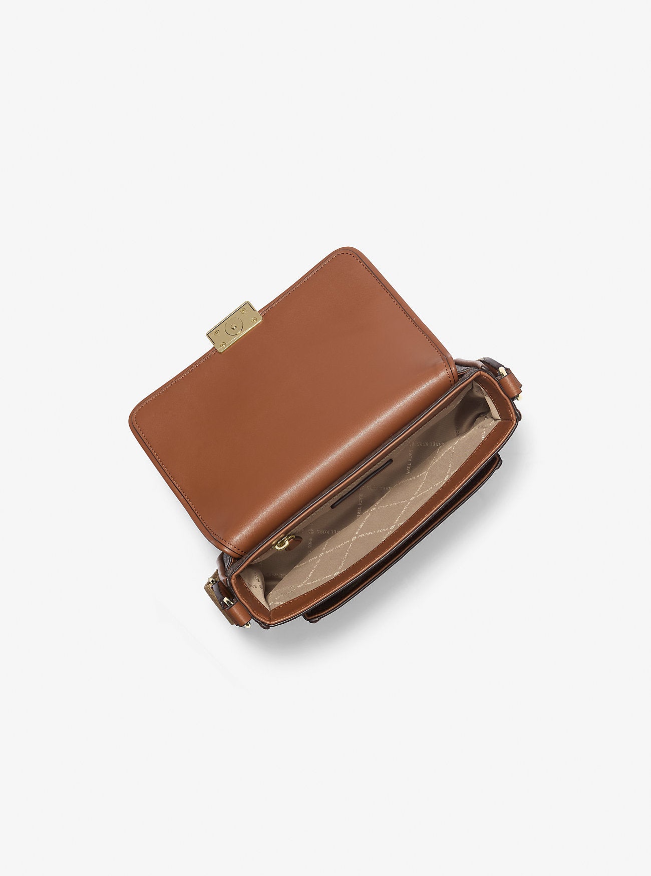 Bradshaw Medium Signature Logo Messenger Bag Brown Brown