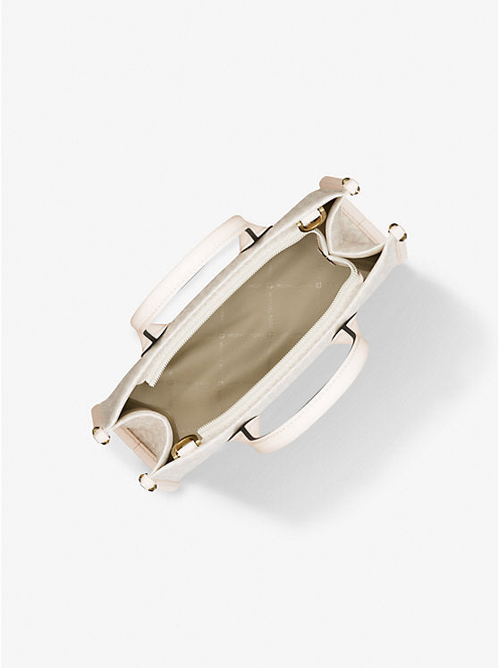 Mirella Small Signature Logo Crossbody Bag Brown