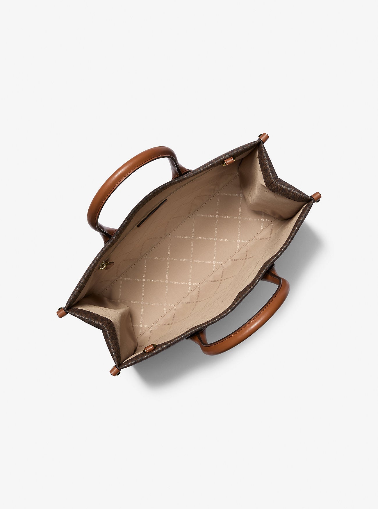 Mirella Medium Signature Logo Tote Bag Brown Brown