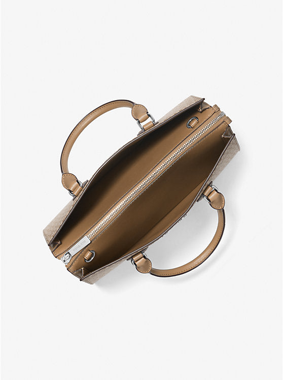 Sheila Medium Ombr Signature Logo Satchel Husk