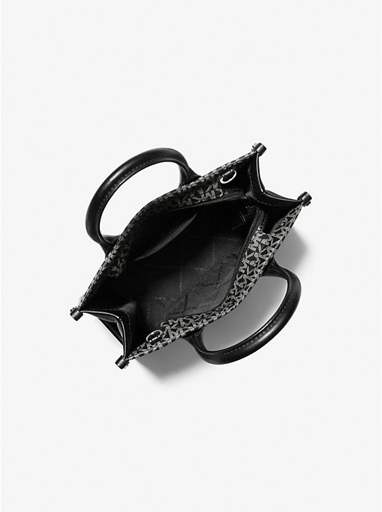 Mirella Small Ombr Signature Logo Crossbody Bag Black