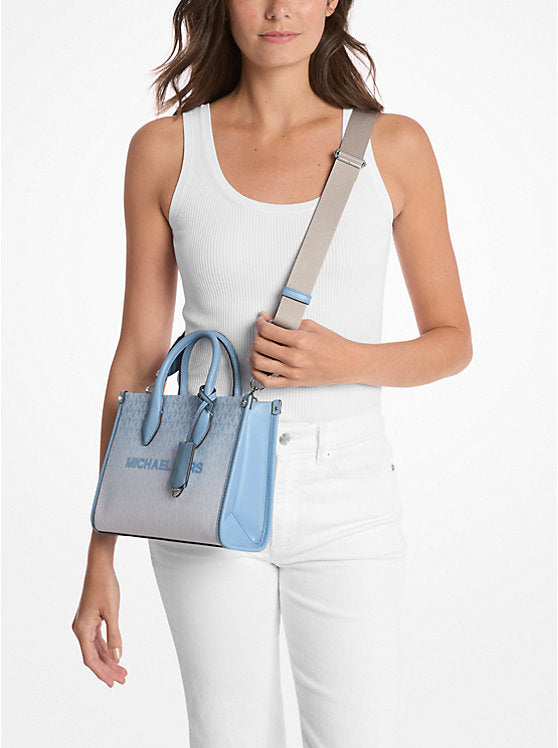 Mirella Small Ombr Signature Logo Crossbody Bag Jungle