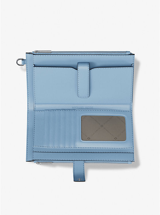 Jet Set Large Ombr Signature Logo Wristlet Light Sky