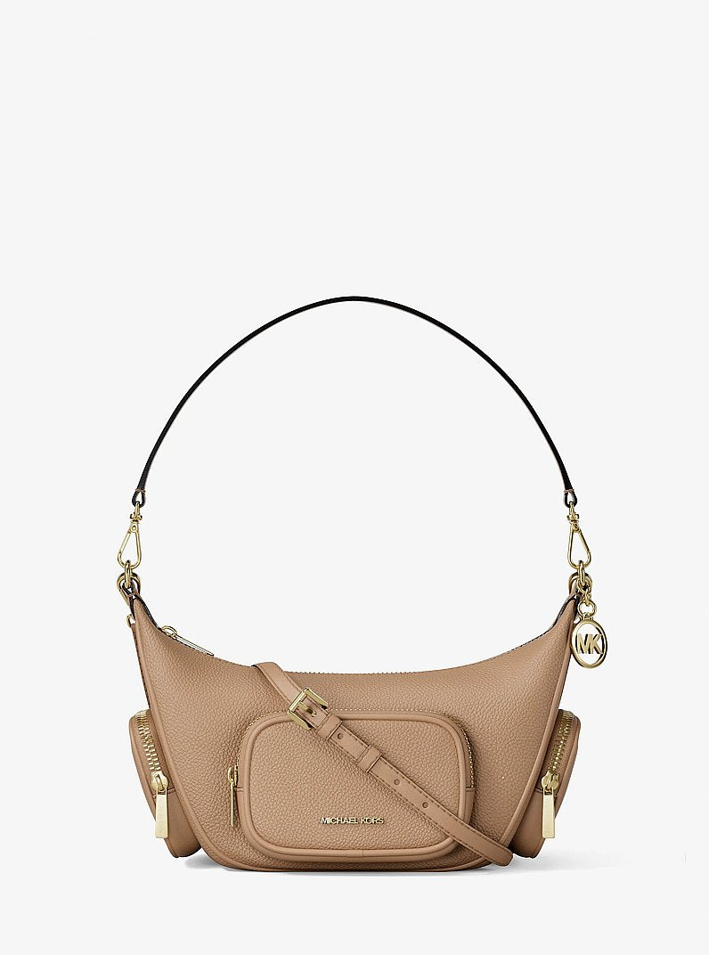 Merritt Small Pebbled Leather Crossbody Bag Camel Camel