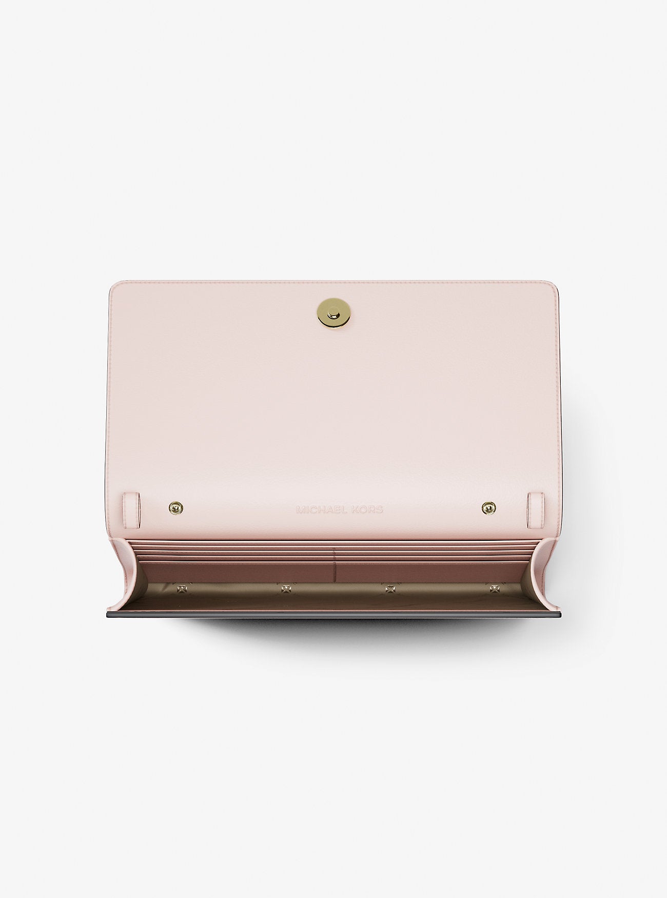Carson Large Logo Debossed Wallet Powder Blush Powder Blush