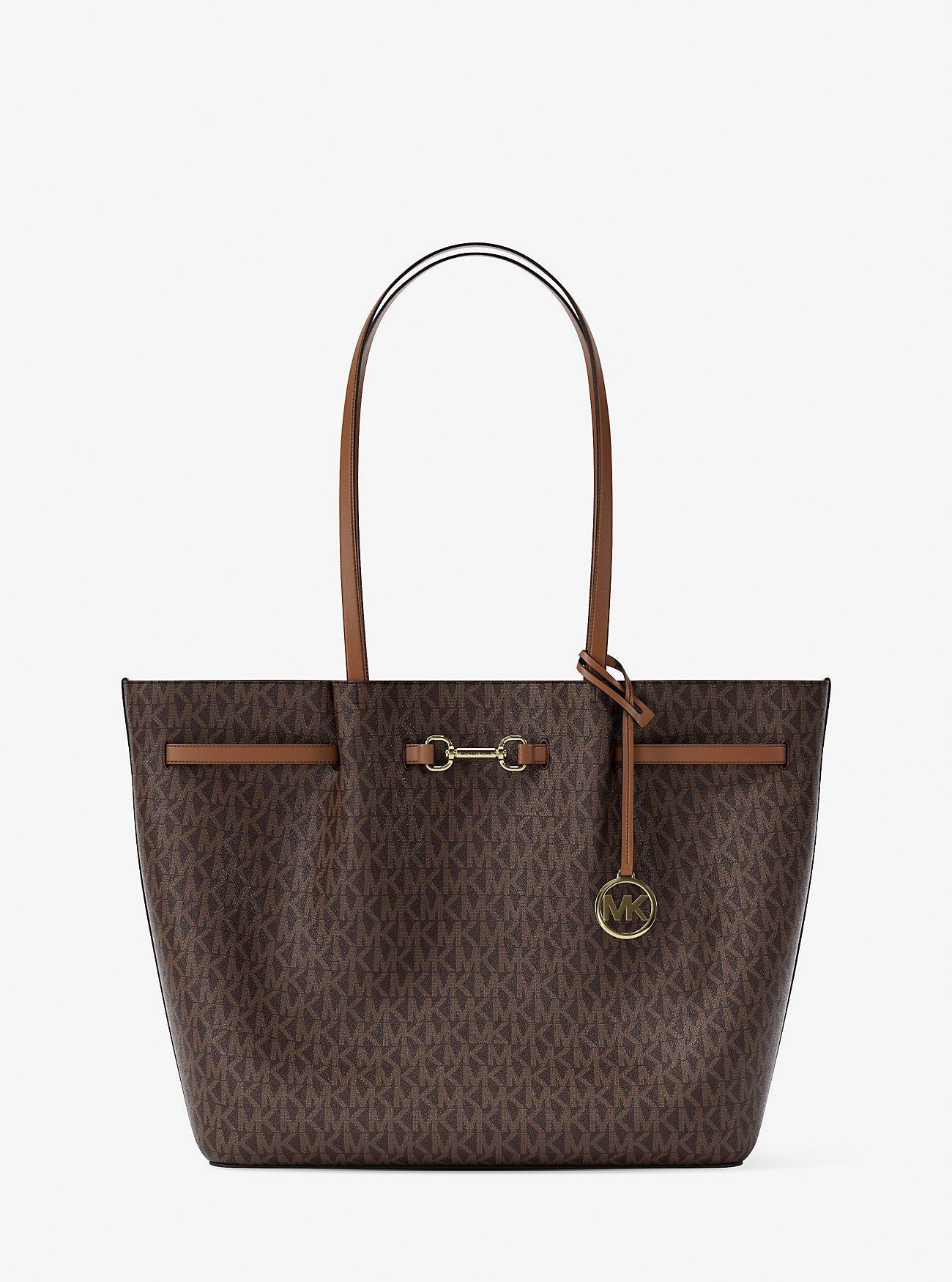 Carson Large Signature Logo Tote Bag Brown Brown