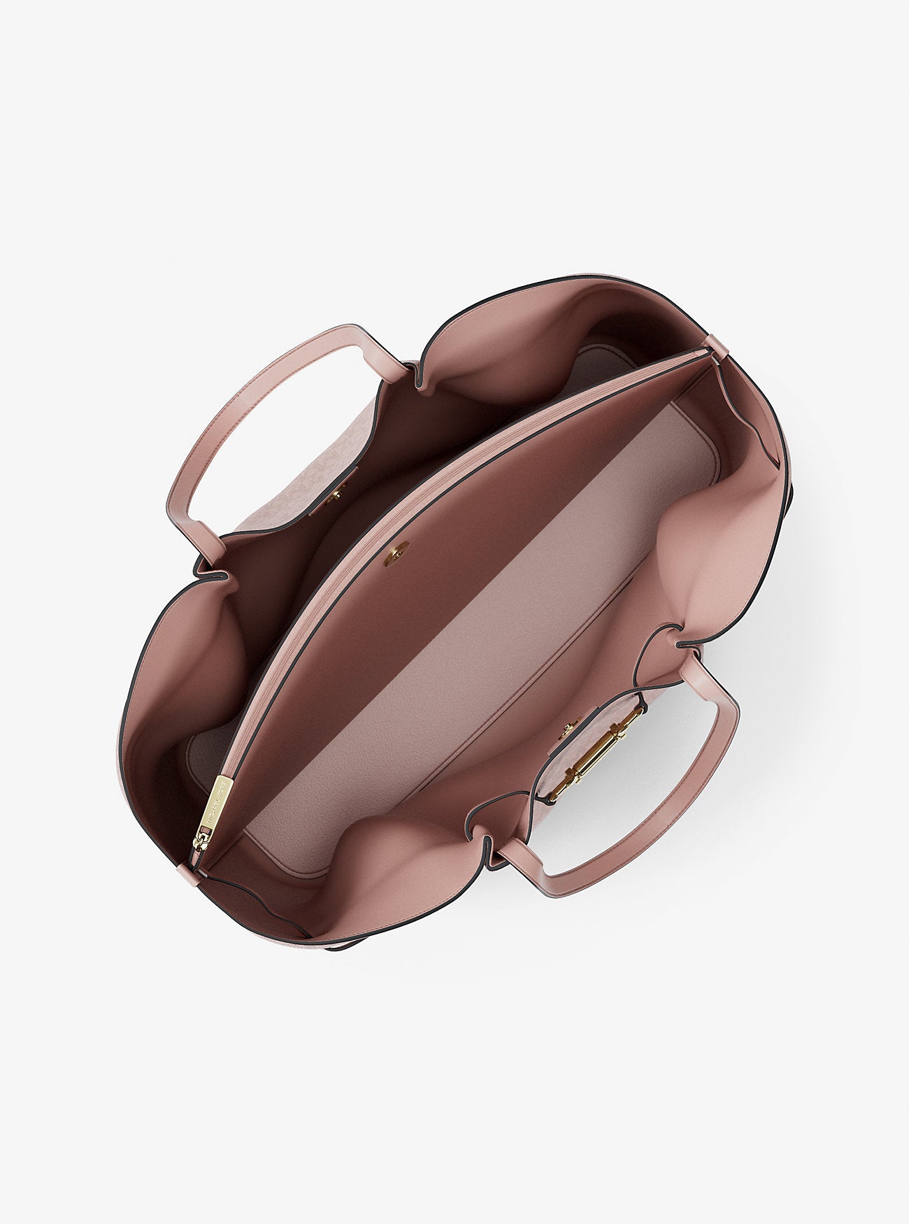 Carson Large Signature Logo Tote Bag Powder Blush Powder Blush