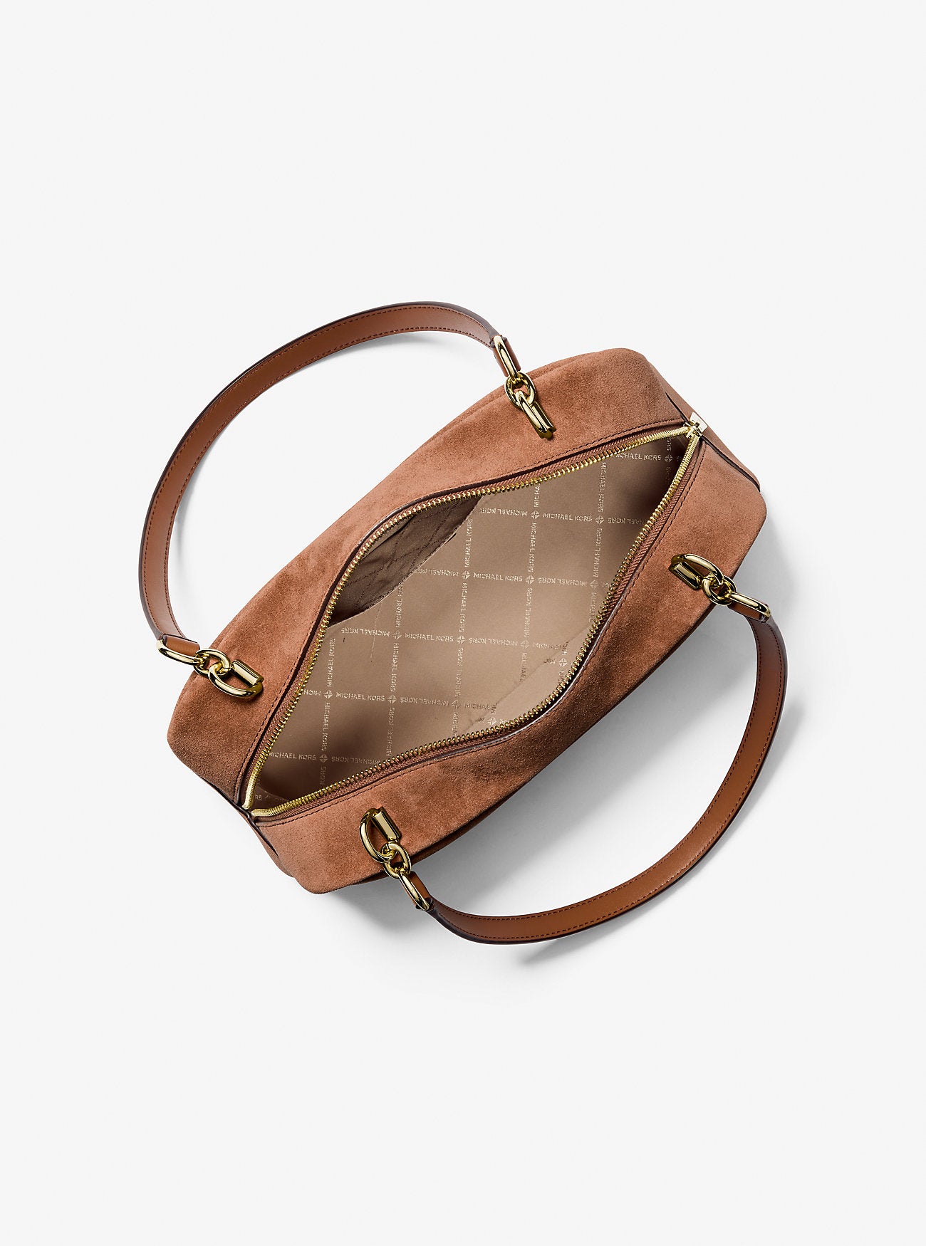 Cecily Medium Suede Shoulder Bag Luggage Luggage