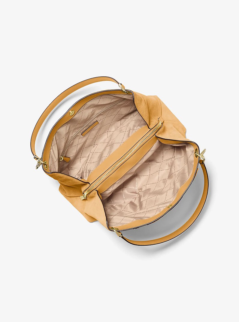 Christina Large Suede Shoulder Bag Honeywheat Honeywheat