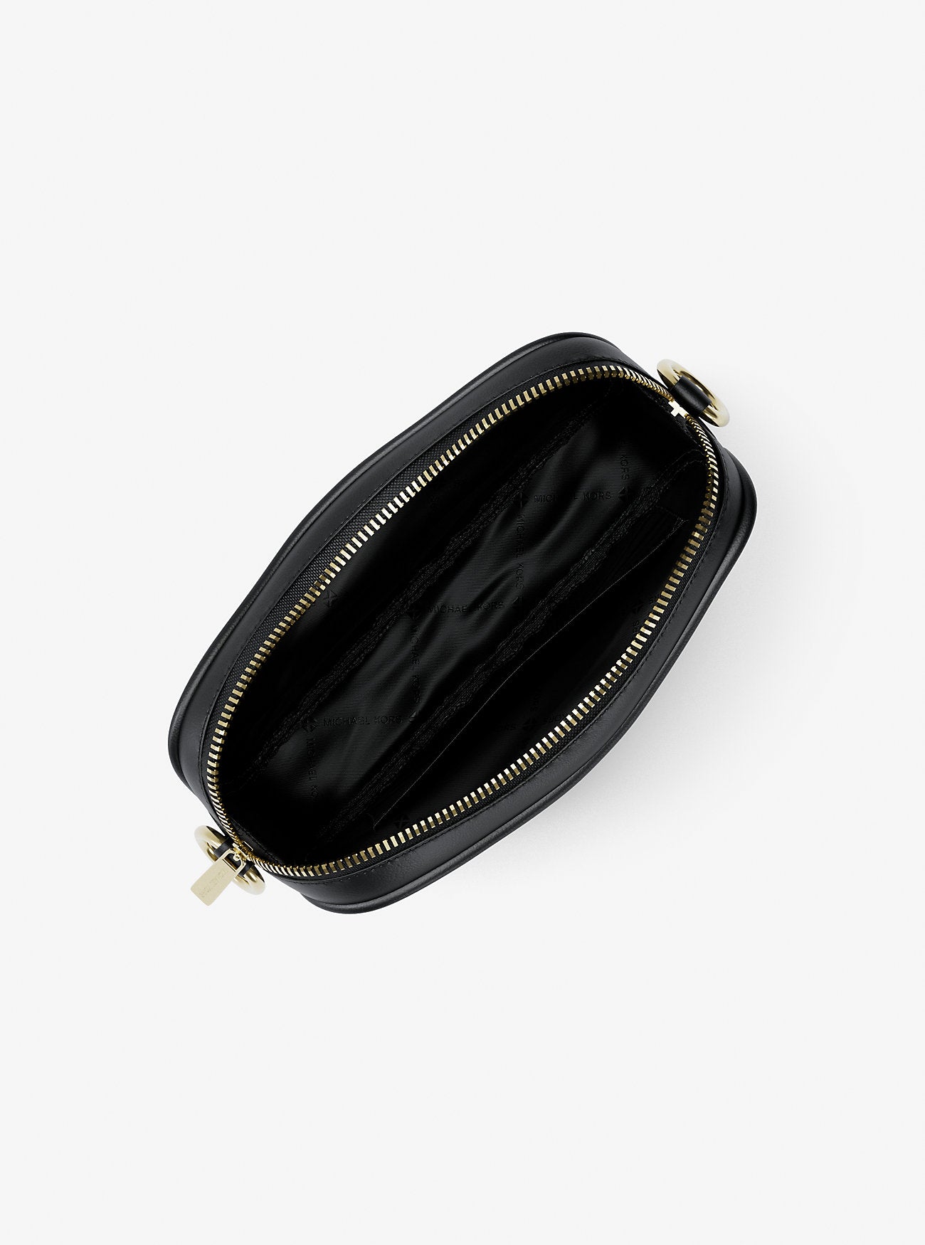 Jet Set Small Signature Logo Camera Crossbody Bag Black Black