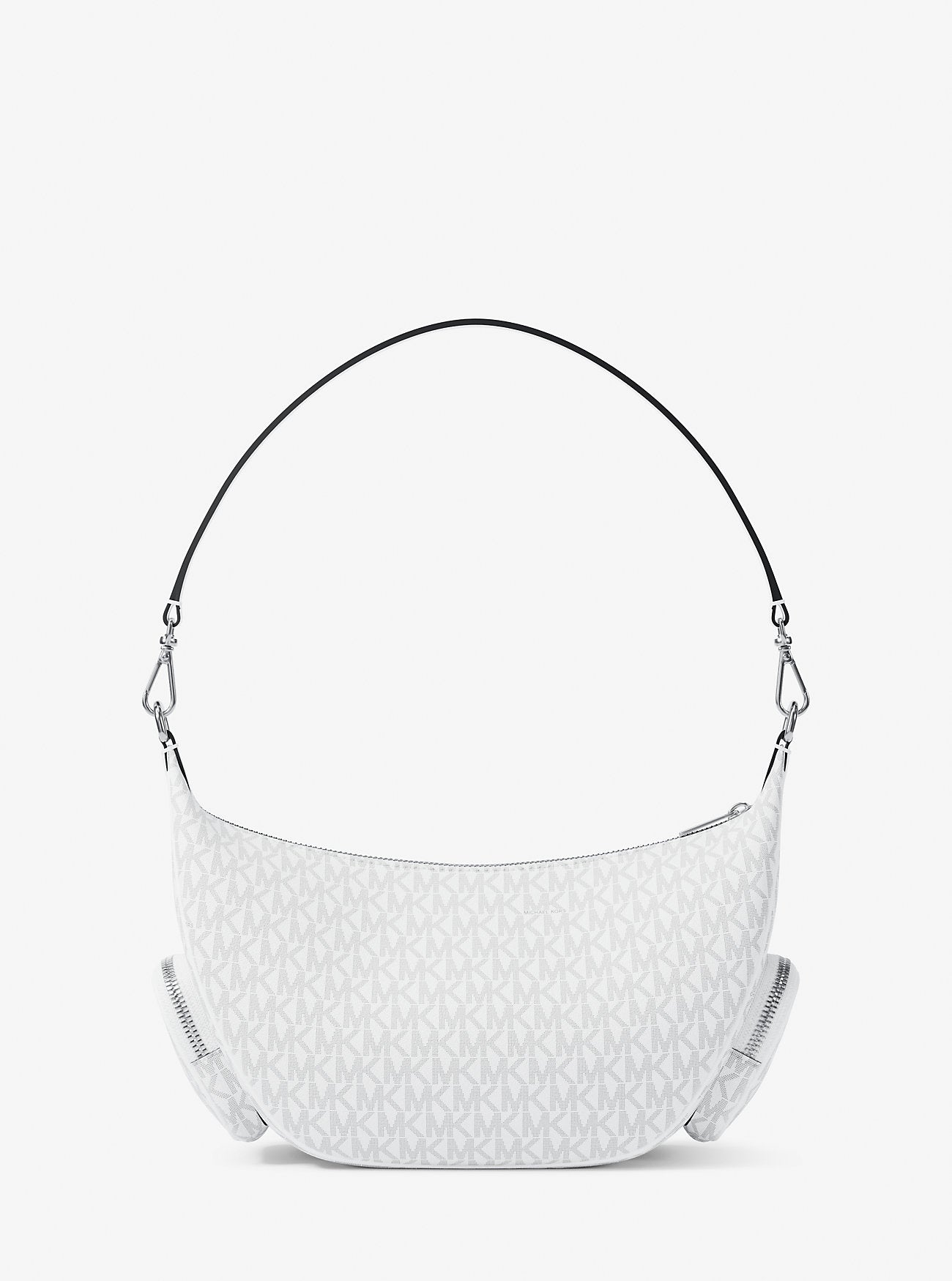 Merritt Medium Signature Logo Convertible Shoulder Bag Optic White Optic White