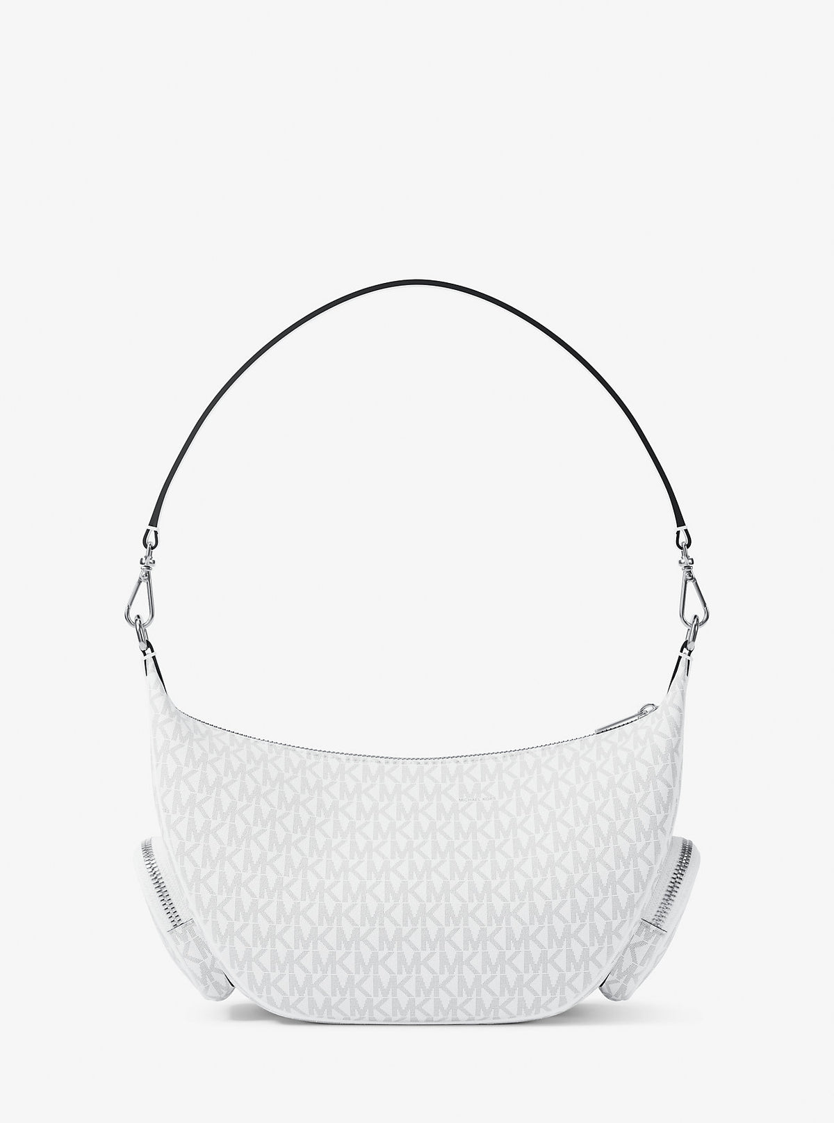 Merritt Medium Signature Logo Convertible Shoulder Bag Optic White Optic White